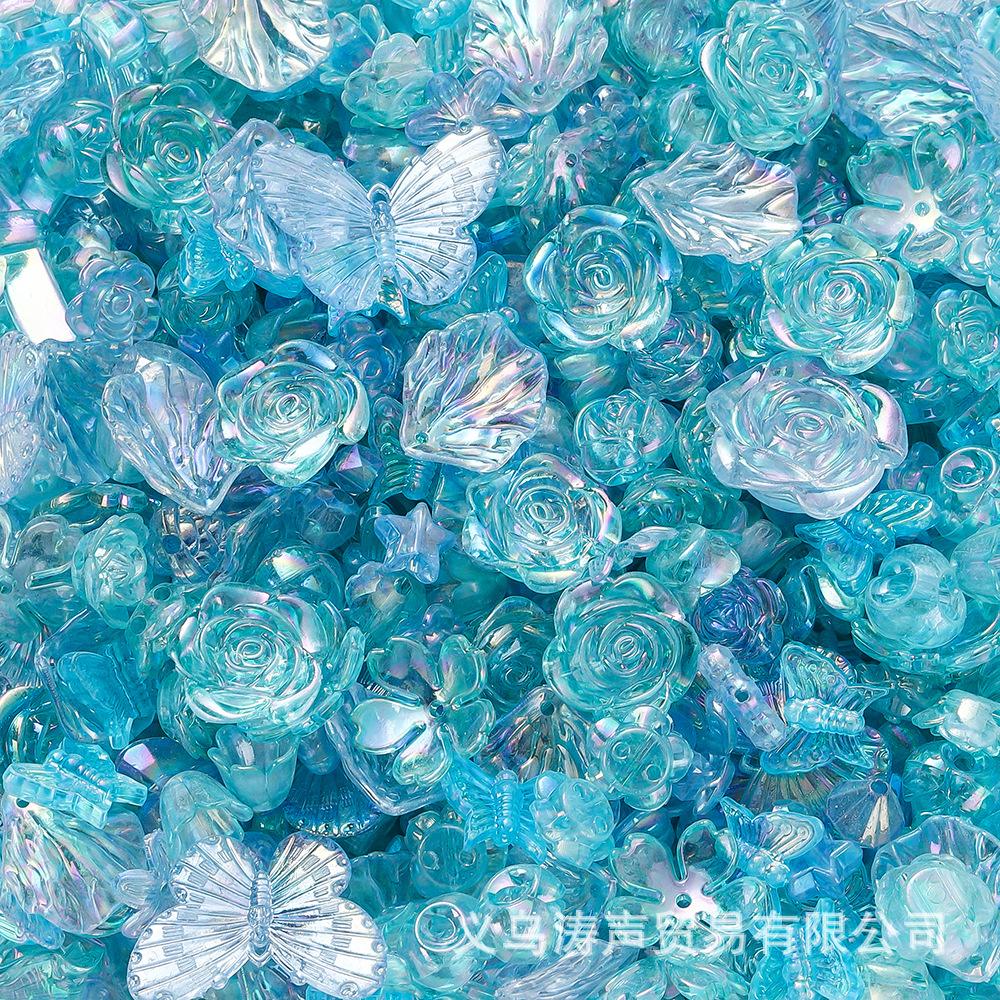 diy handmade material 10-40mm acrylic AB beads children's bracelet necklace mobile phone chain accessories