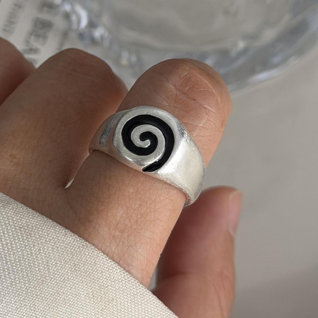 Xiaomi BF CLUB 925 Sterling Silver Ring For Women Jewelry Twist Line Retro Open Vintage Handmade Ring Allergy For Party Birthday Gift