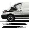 2PCS Car Body Door Side Stripes Stickers Self-adhesive Auto Body Styling Decoration Sticker Accessories For Ford Transit Tourneo