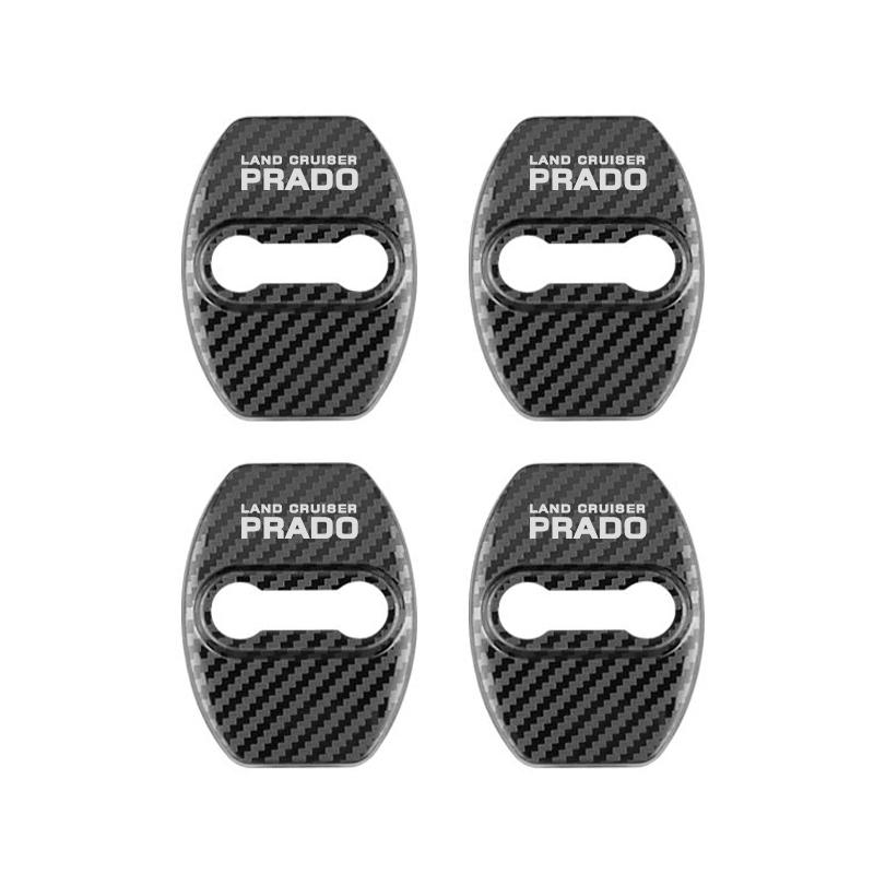 Door Lock Decoration Protection Cover flags emblem case for Toyota prado 120 fj150 land cruiser 80 accessories car styling