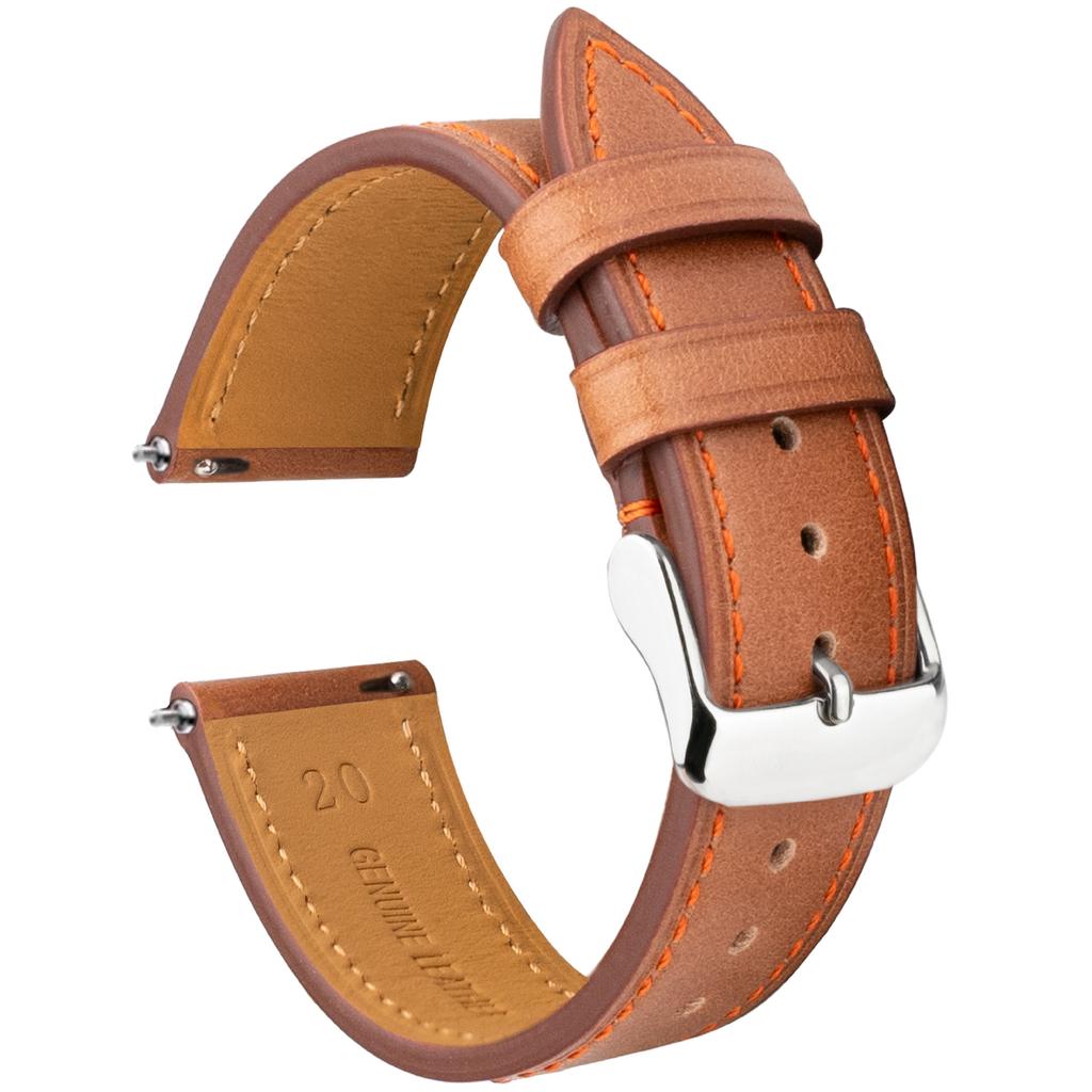 Cinturino Orologio in Pelle Olio Cera Retrò Strato Superiore 19/20/21/22Mm Applicabile Hua Per Cinturino Orologio in Pelle Xiaomi