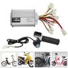36V1000W Brush E Bike Controller and Multifunction Thumb Throttle Grip Set with Lock Electric Quantity Display
