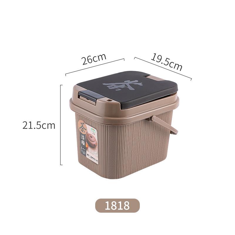 Kung Fu Tea Set Accessory: Tea Dregs Drainage Bucket and Tea Tray Waste Container for Tea Ceremony