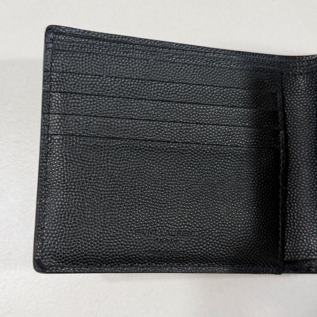 Used SAINT LAURENT Bifold Wallet Leopard Print