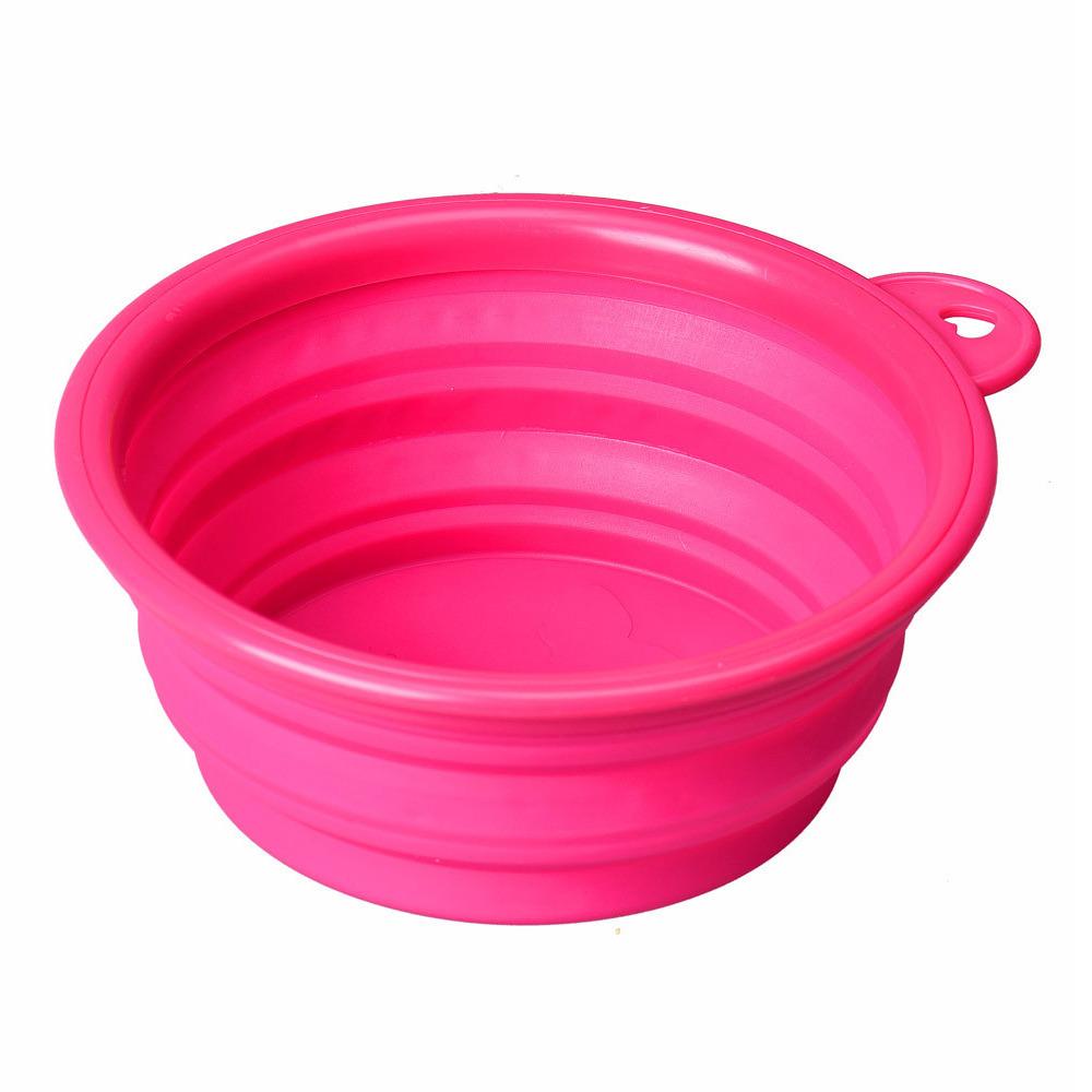 Dog Bowl Portable Folding Pet Bowl Collapsible Silicone Water Bowl for Dog Outdoor Travel Puppy Feeder Dish Food Container