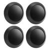 4pz Coprimozzi Centrali Ruota 102mm OD 94mm ID Resistente alla Ruggine Nero Copertura Mozzo Cerchione Veicolo Universale per Auto