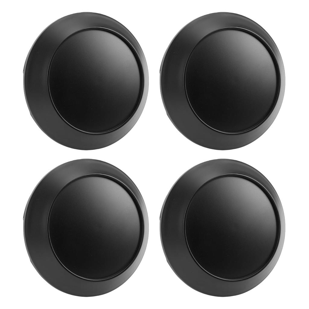4pz Coprimozzi Centrali Ruota 102mm OD 94mm ID Resistente alla Ruggine Nero Copertura Mozzo Cerchione Veicolo Universale per Auto