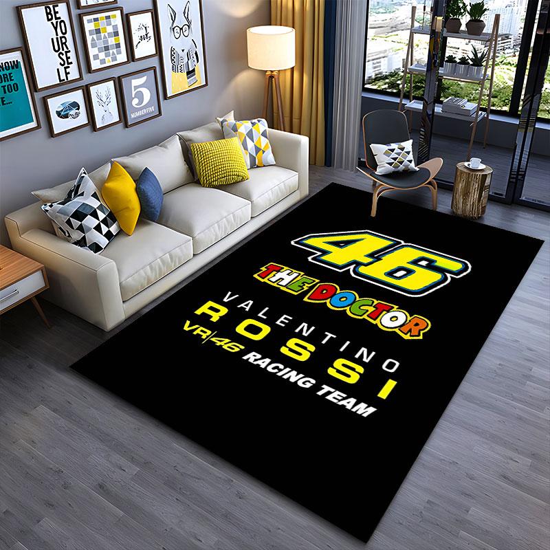 Valentino Rossi Racing Logo Carpet Suitable As a Non-slip Mat for the Living Room or Bedroom Sofa