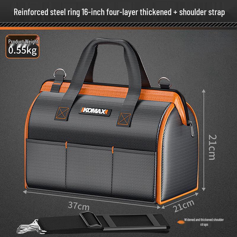 Comas 16-inch Heavy-Duty Portable Canvas Tool Bag