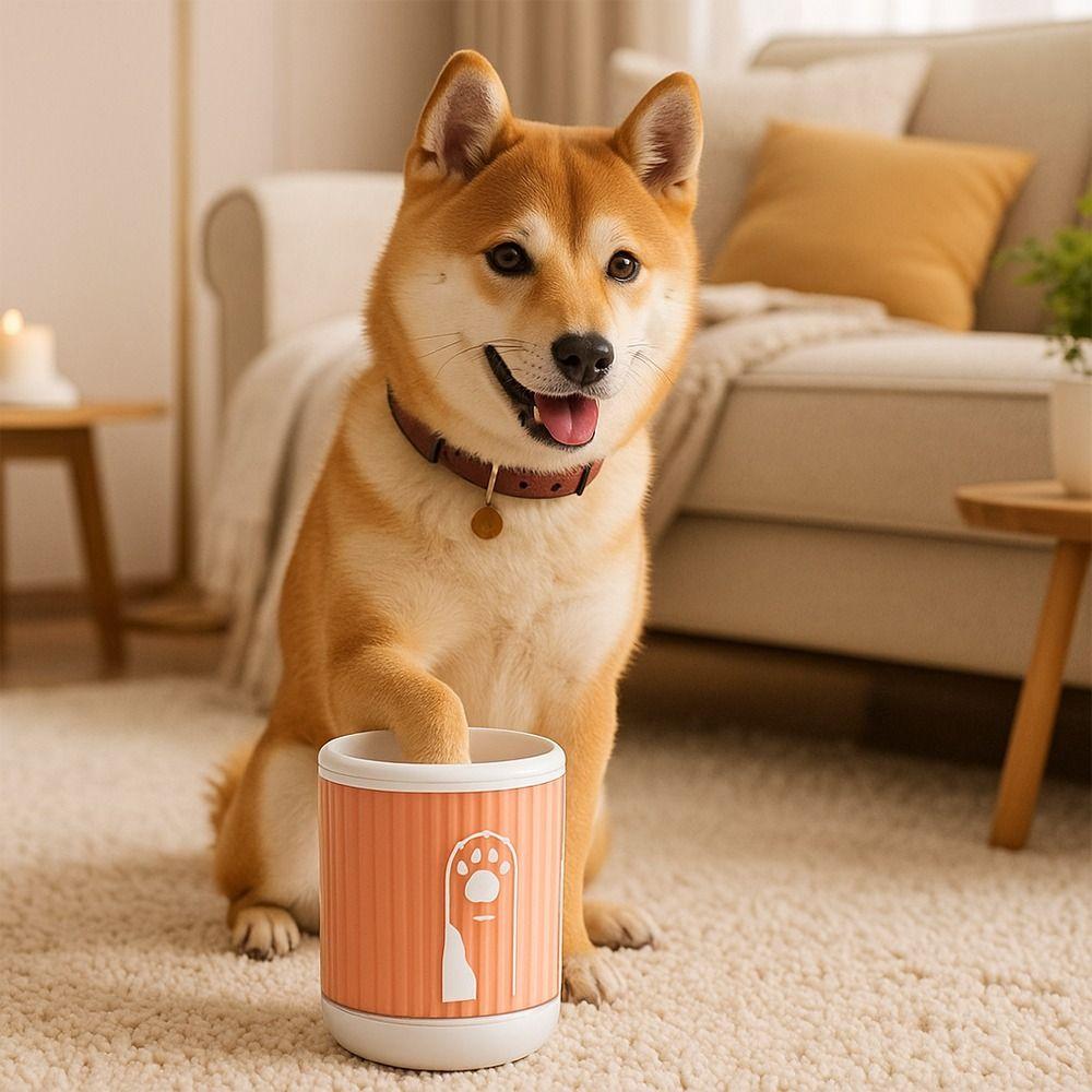 Soft Pet Foot-washing Cup Detachable Paw Cleaner Device Dog Foot Cleaning Cup  Paw Maintenance