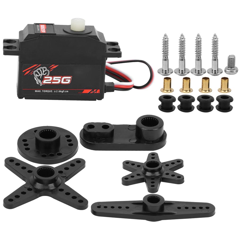 S0025P 25g Plastic Gear Digital Servo Spare Part Accessory for 1 12 RC Car Boat Model