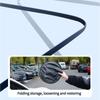 Foldable Rear Windshield Privacy Curtain UV Reflective Heat Insulation Car Sunshade