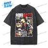 Washed Vintage Rock Band Limp Bizkit Graphic T-shirt Men Women Hip Hop Casual Oversized Short Sleeve T Shirts Unisex Streetwear