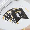 2025 Congrates Grad Banner Garland Star Paper Bunting Set Graduation Party Decoration Supplies Congratulation Garland Flags New
