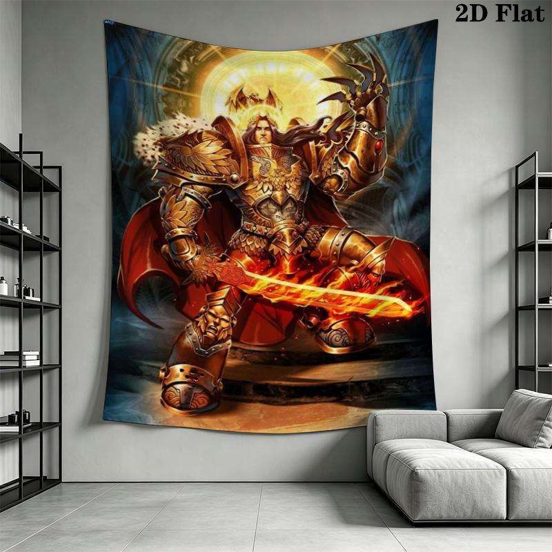 Imperium of Man Wall Tapestry Aesthetic Wall Hanging Printed Fabric Blanket Decorative Tapestries for Bedroom Living Room Home Decor