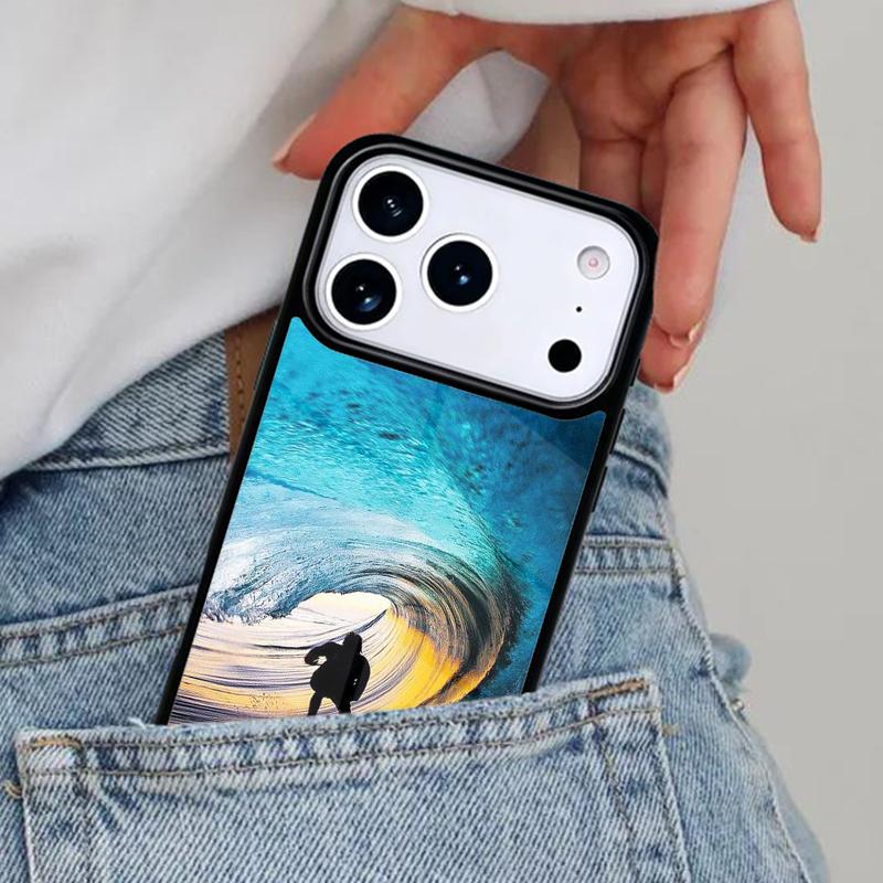 Surfing Wave Phone Case for iPhone 17ProMax 12 13 14 15 16e 17 Pro Max Plus Air Cover