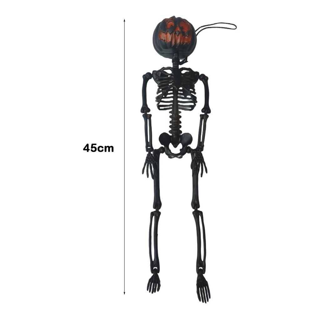 45cm High Pumpkin Head Skeleton Body Shape Human Shape Birthday Party Decoration Halloween Decorative Ornaments Birthday Party
