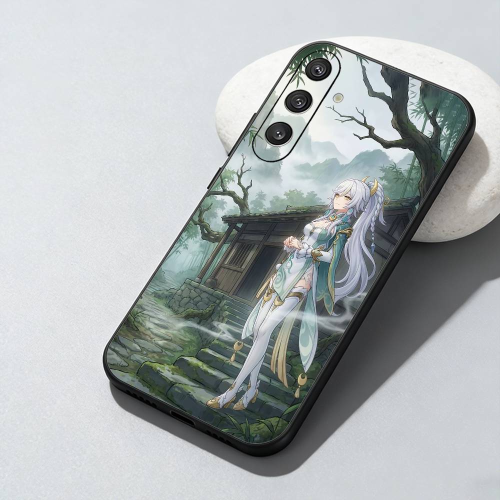 ZiBai G-Genshin I-Impact Phone Case For Samsung Galaxy A73,A72,A71,A70,A52,A51 Others Soft Black Cover
