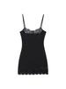 2026 Hot-Selling Women's Lace Trim Satin Camisole Bodycon Dress
