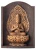 Zeku Mantra Dainichi Nyorai Buddhist Statue In a Shrine Koyasan Kongo Temple Prayer Kobo and the 12 Zodiac Talismanic Deities (gold Finish) -