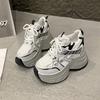 Daddy Shoes Women's Autumn 2025 New Fashion Casual Shoes Casual Sports Shoes Versatile Thick-soled Inner Height-increasing Women's Shoes
