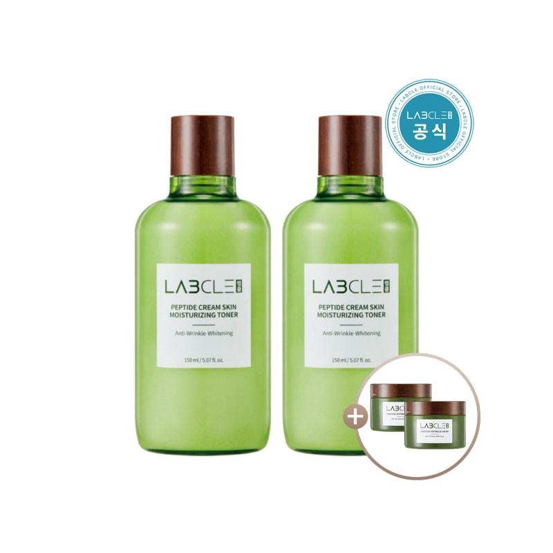 

Peptide Cream Skin Moisturizing Toner 150ml x 2_Cream Sachets x 2