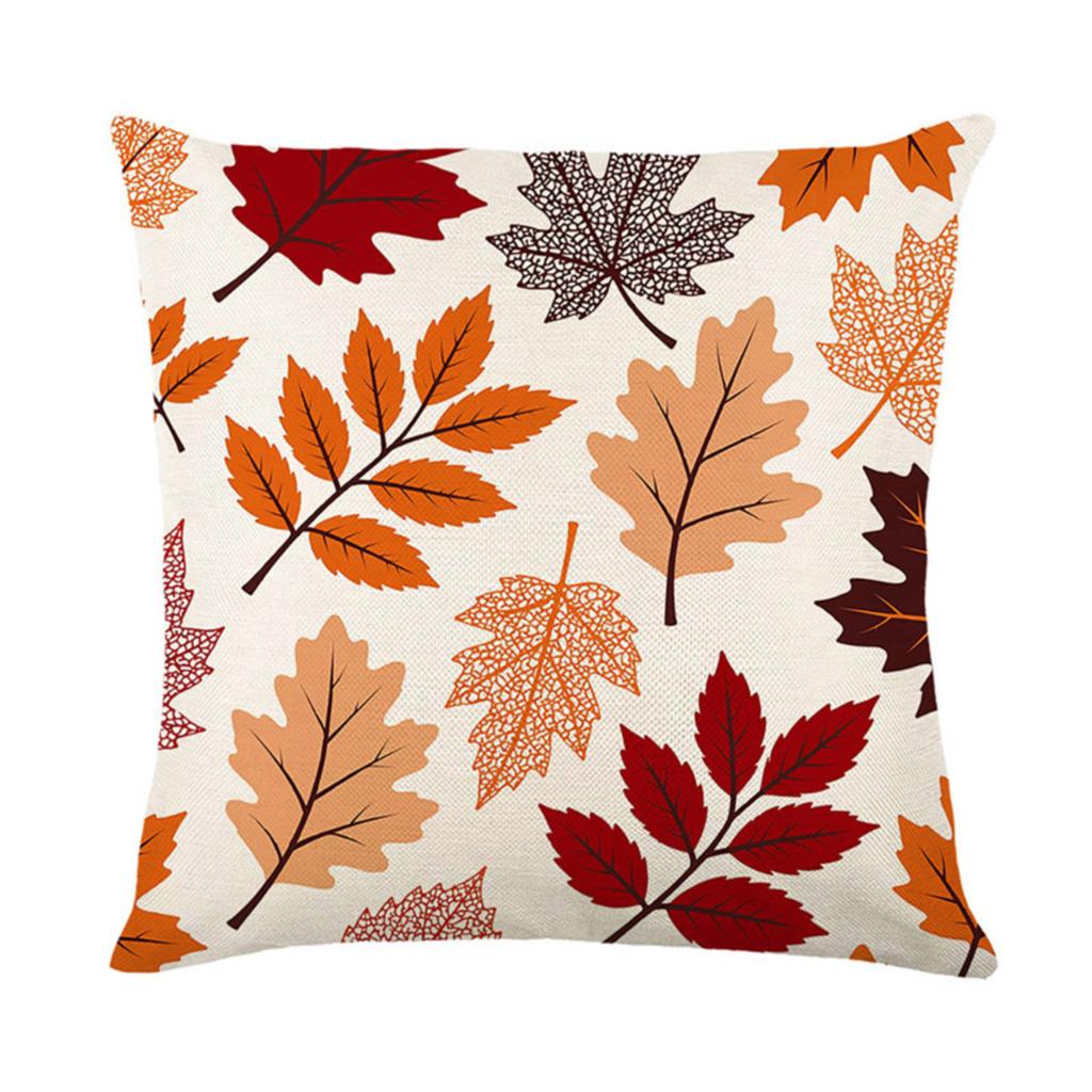 1PCS Autumn Thanksgiving Pumpkin Pillow Cover Sofa Cushion Case Decorative Throw Pillow Cover for Home Living Room Bedroom