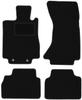 Schwarze Velours-Fußmatten für: Mercedes S W220 4Matic kurz (1998-2005)