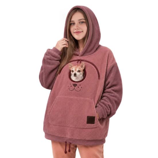 Cat Mom Dog Dad Clothing Hoodie with Pouch, Pet Carrier Sweatshirt for & Cat, Hooded Pullover, Kangaroo Pocket Pouch Pocket, Drop Shoulder Sweatshirts