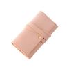 Roll Up Design Jewelry Storage Bag PU Leather Ring Holder Durable Jewelry Roll Bag  Travel Use