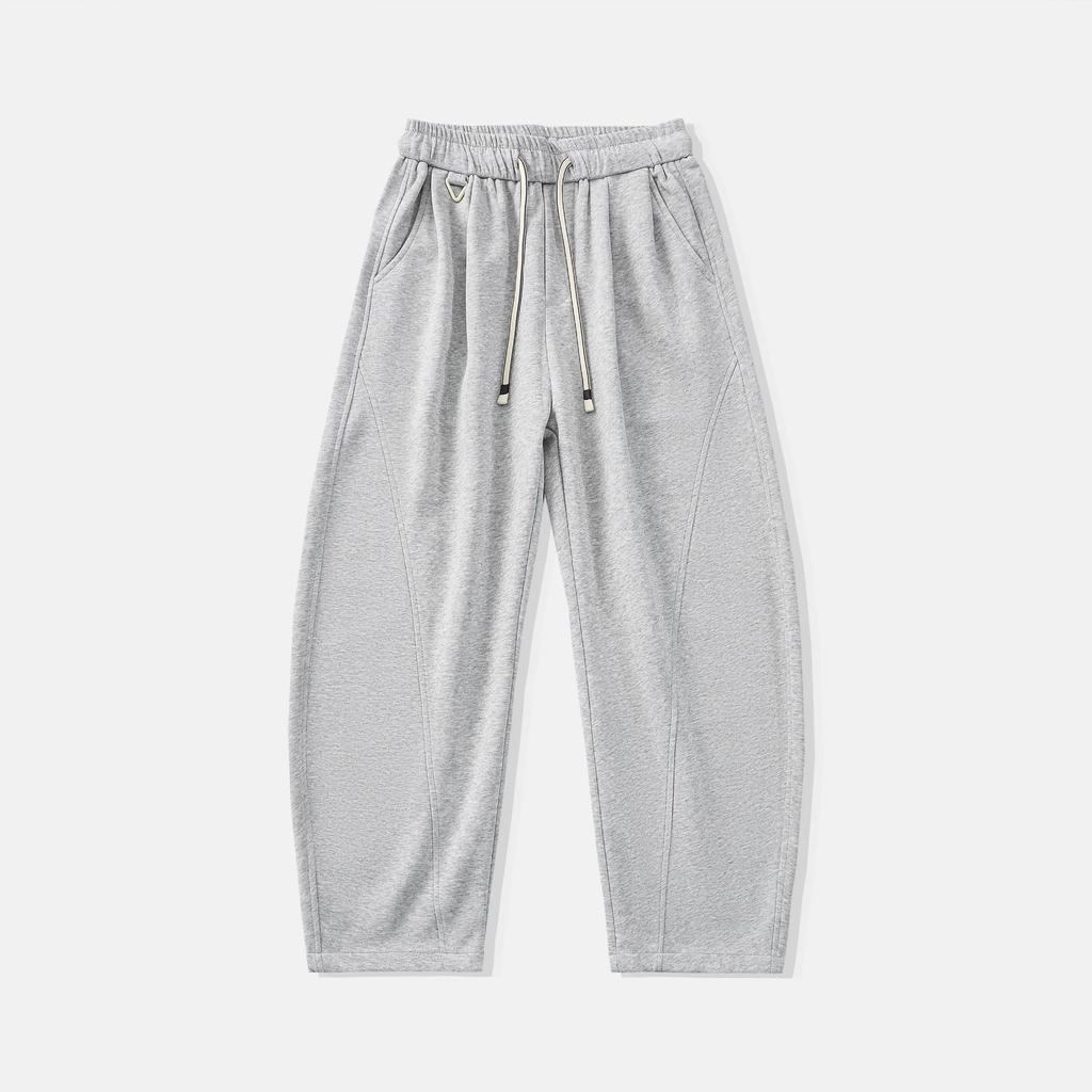 Solid Color Simple Trendy Brand Scimitar Sweatpants Men's Spring and Autumn New Loose Wide-leg Drape Sports Casual Trousers