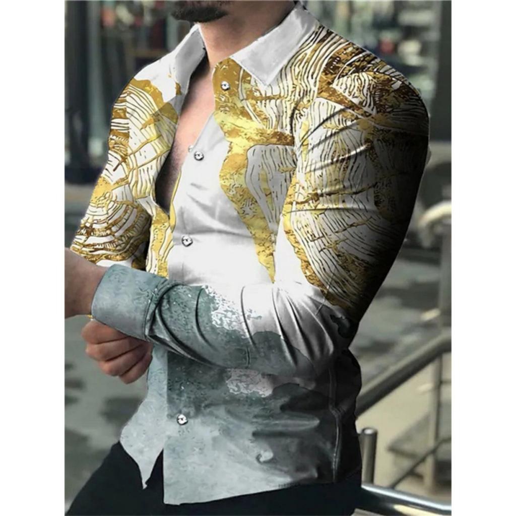 Unique long-sleeve shirt with 3D rose and skull embossed pattern, edgy and stylish.