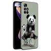 Panda Chinese Bear Phone Case For Xiaomi Redmi Note 7 8 9 10 Lite 11 11E 11T 12 Pro 11S 4G 10T 5G 8T 9S 10S Soft TPU Black Cover