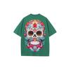 Summer new loose T-shirt skull print 230g pure cotton street tide brand short sleeve