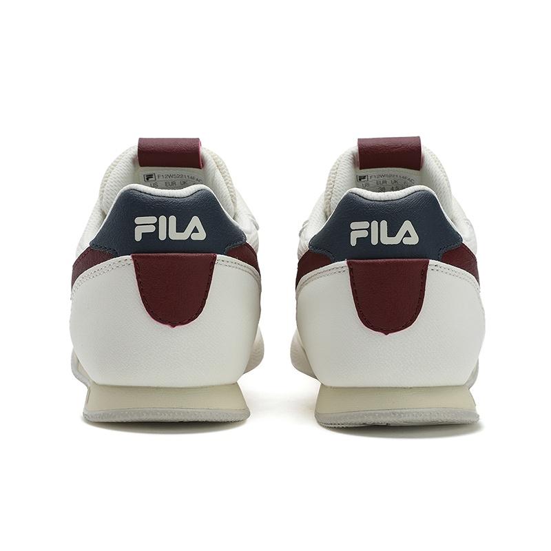FILA Trail Arc Edge Shoes Fashion Versatile Simple Low Top Casual Shoes Women sneaker White Red F12W522114FAC