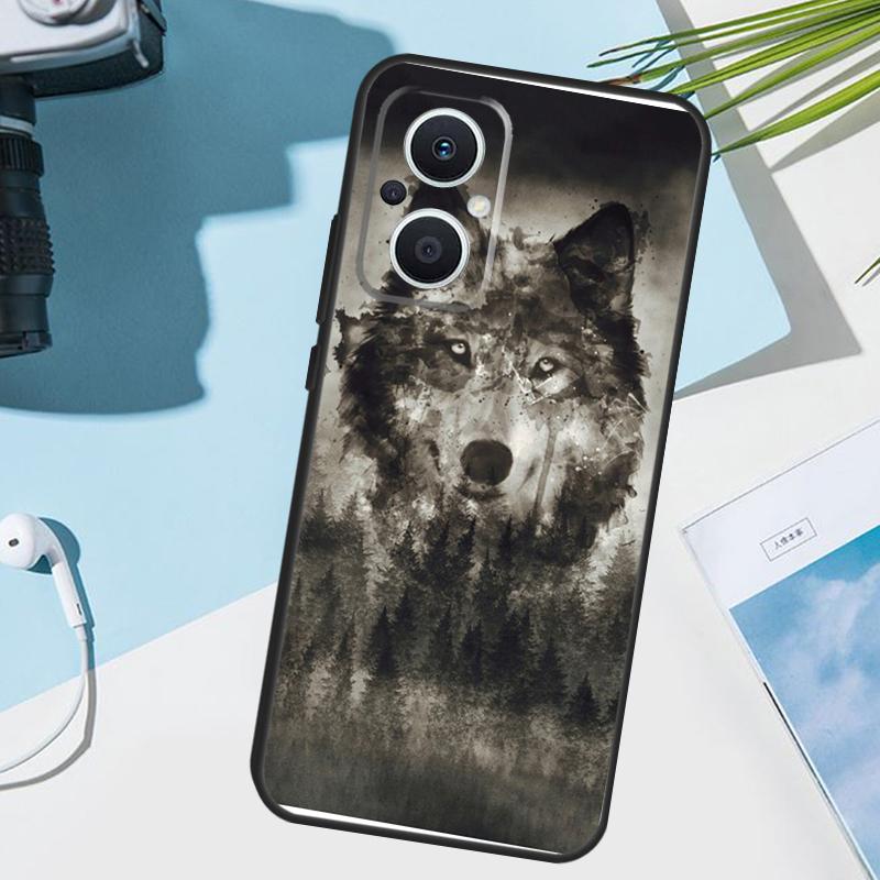 

Animal Wolf Cover For OPPO Reno 14 F 13 12 11 10 Pro 11F 12F 13F 7 8 Lite OPPO Find X9 X8 X6 X5 Pro Case OPPO Reno8 Lite