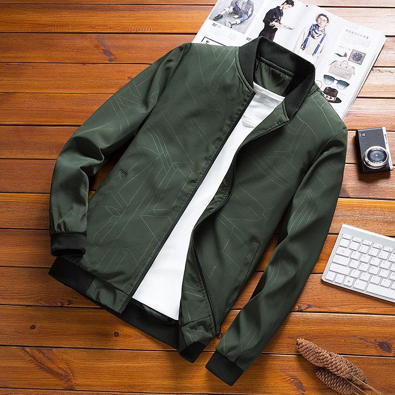 Herbst Herren koreanischen Stil Stehkragen Windbreaker Baseball Jacke