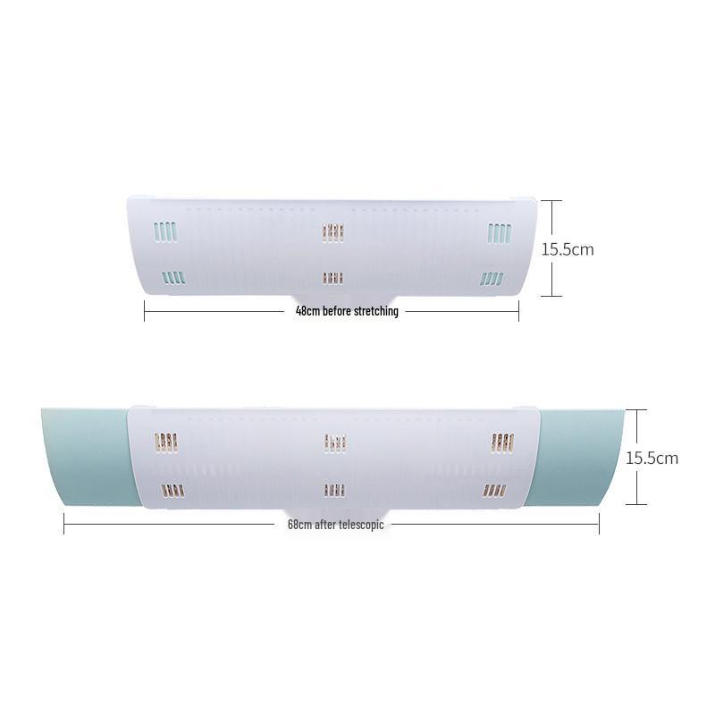 Retractable Air Conditioner Windshield with Anti-Drip Zeolite - Adjustable Air Deflector 600g