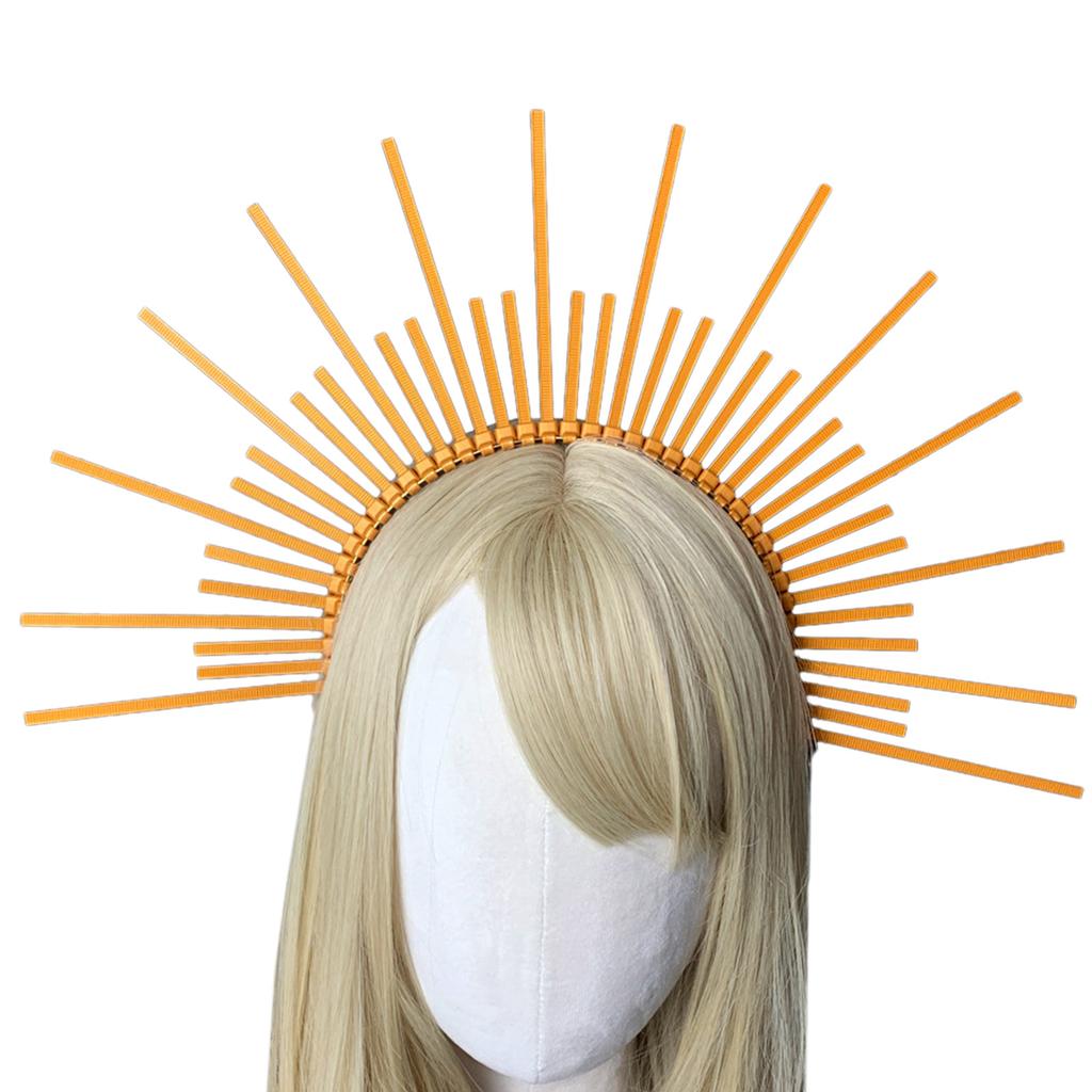 Jugendliche Schüler Halloween Haarband mit Sonnenstrahlen Stacheln Cosplay Engel Heilige Form Stachel-Haarbänder Auftritte Haarreifen