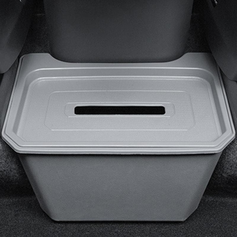 Rear Center Console Organizer 2nd Row Console Back Seat Storage Container TPE-material Easy Fixing Suitable for ModelY