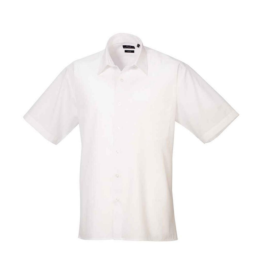 Premier Mens Poplin Short-Sleeved Shirt