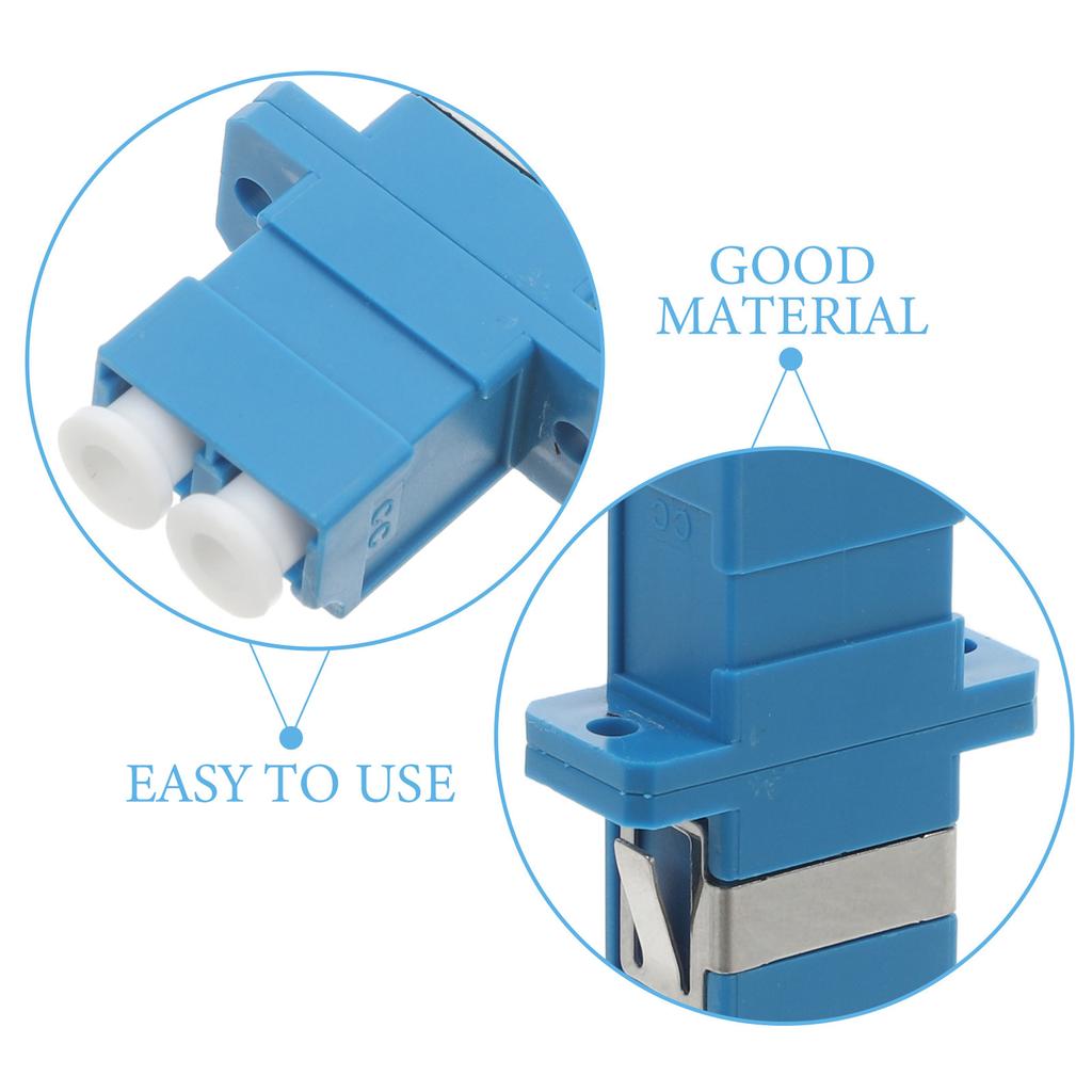 5Pcs Lc to Lc Split Fiber Adapter Flange Coupler for Networking Data Centers Telecom Optical Fiber Connectors High Stability Low