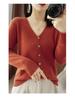 New Spring/Summer V-Neck Loose Plus Size Thin Knit Long Sleeve Cardigan Sweater Set