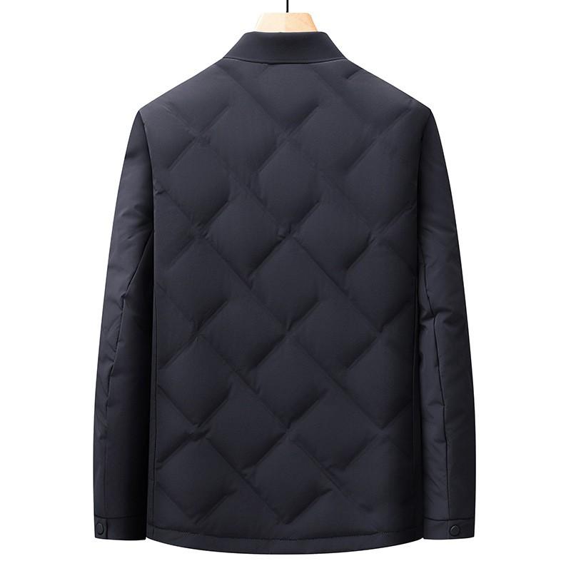 Mens Lightweight Goose Down Jacket 50% Content Hooded Casual Outerwear Mild Winter