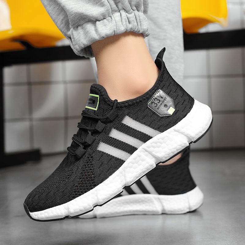 Popcorn Men's Shoes Summer Breathable Trendy Shoes Coconut Thin Running Light Casual Mesh Shoes Men's Casual Versatile