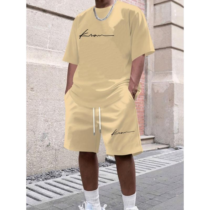 Men's Short Sleeved T-shirt and Shorts Clothing