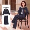 Baolianduo Women's Floral Two-Piece Casual Suit