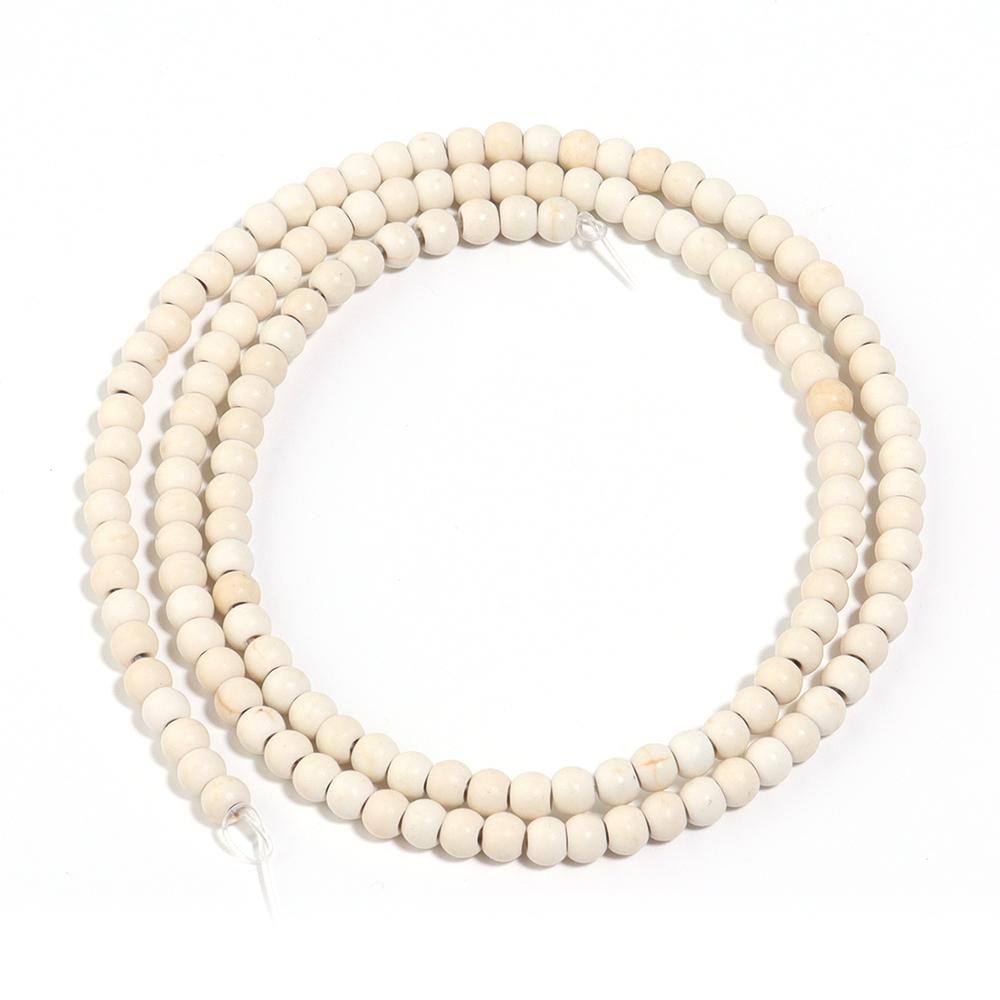 3-20mm White Turquoises Stone Beads Loose Spacer Gemstone Round Bead For Jewelry Making DIY Bracelet Necklace Beaded Accessories