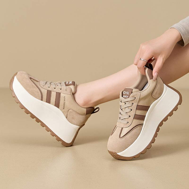 Women's Shoes Autumn Women's 2025 New German Training Shoes Platform Heightening Forrest Gump Shoes Running Sports Leisure Dad Shoes Children