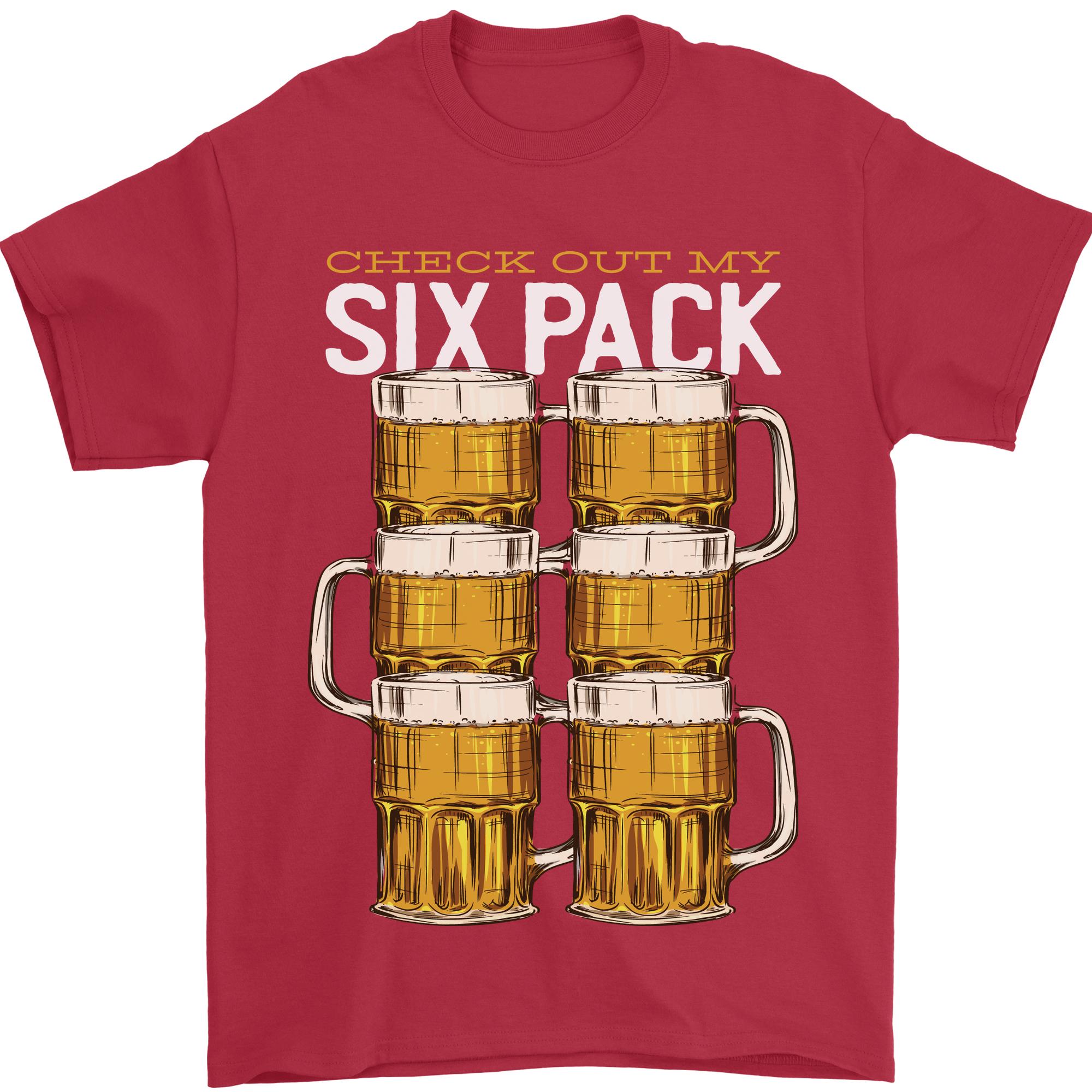 Check Out My Beer Six Pack Funny Alcohol Unisexs TShirt 100 Cotton S